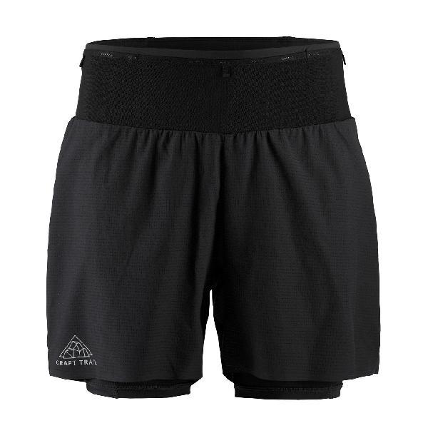 Foto van Craft PRO Trail hardloopbroek kort zwart heren M