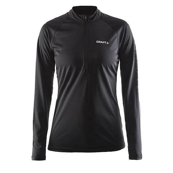 Foto van Craft Prime lange mouw hardloopshirt zwart/grijs dames