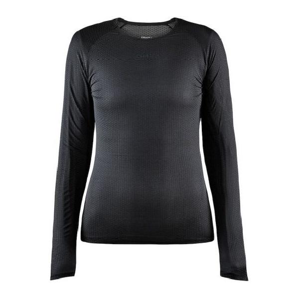 Foto van Craft Pro Dry Nanoweight lange mouw ondershirt zwart dames M