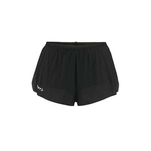Foto van Craft Race Day Split hardloopbroek kort zwart dames M