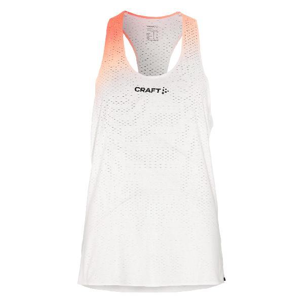 Foto van Craft Race Day hardloop singlet White/Multi dames L