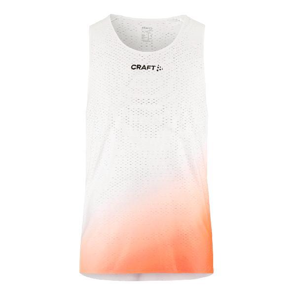 Foto van Craft Race Day hardloop singlet White/Multi heren XL