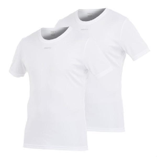 Foto van Craft Stay Cool Multi 2-pack Ondershirt Korte Mouwen Wit Heren S