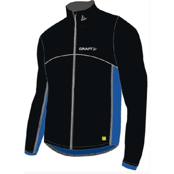 Foto van Craft Thermo Schaatsjack windstopper flatlock zwart/blauw unisex S