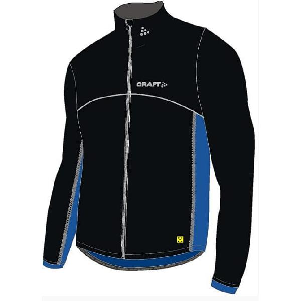 Foto van Craft Thermo Schaatsjack windstopper flatlock zwart/blauw unisex