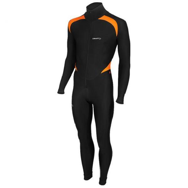Foto van Craft Thermo Schaatspak CB zwart/oranje unisex L