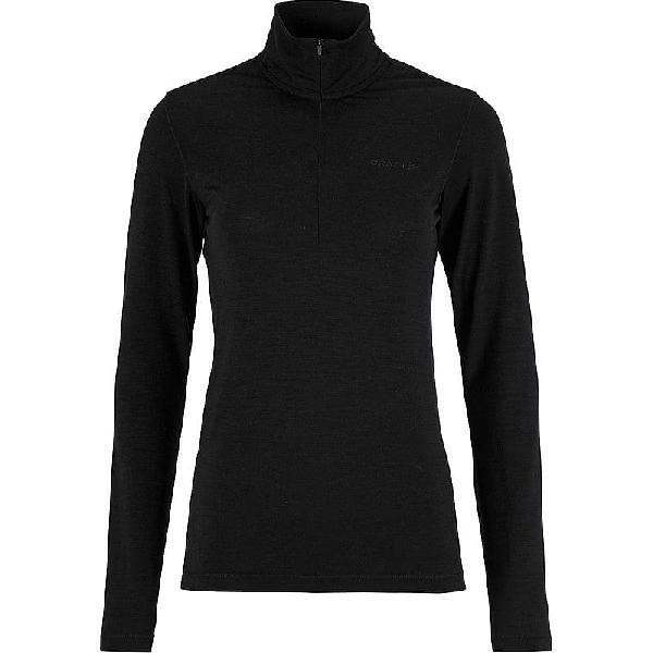 Foto van Craft Wool 95 HZ LS merino thermoshirt lange mouw black/melange dames