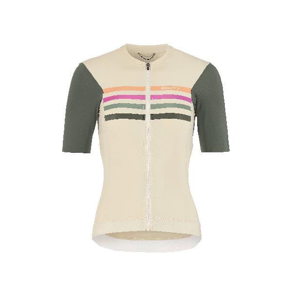 Foto van Craft endur training fietsshirt dames tofu/green