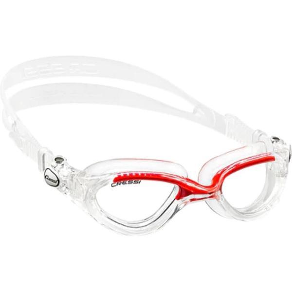 Foto van Cressi flash zwembril / goggle rood transparant