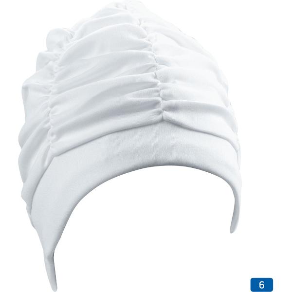 Foto van Dames stoffen badmuts, blauw