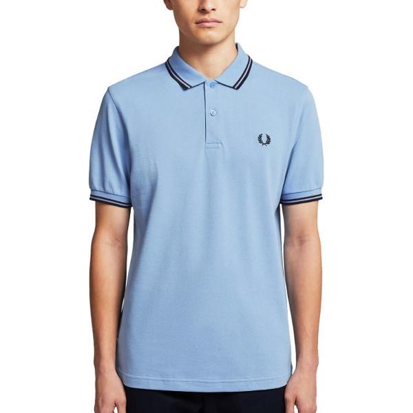 Foto van Fred Perry - Twin Tipped Shirt - M3600 Polo - S - Blauw