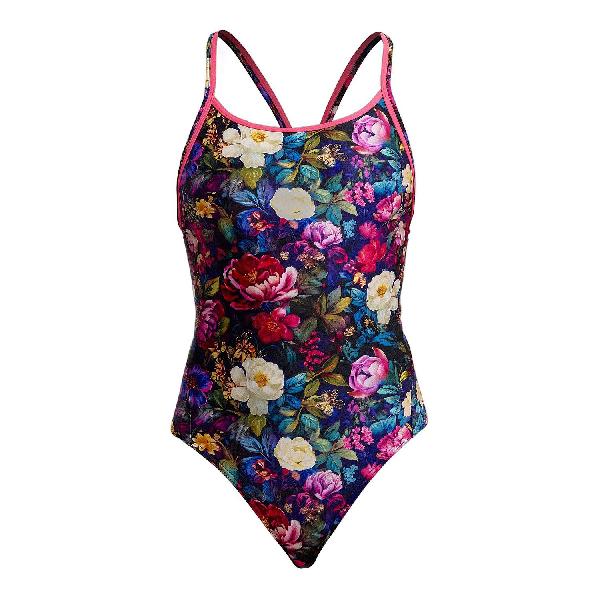 Foto van Funkita Bed Of Roses diamond back badpak dames