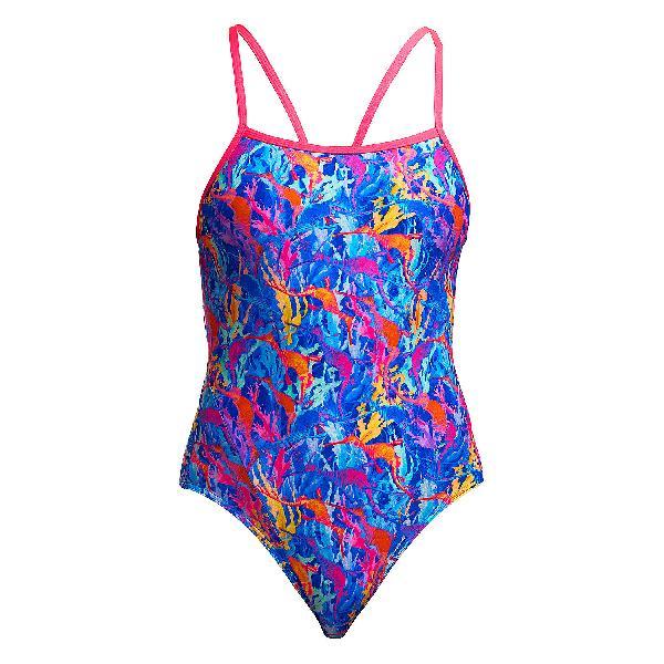 Foto van Funkita Dragons Den single strap badpak dames