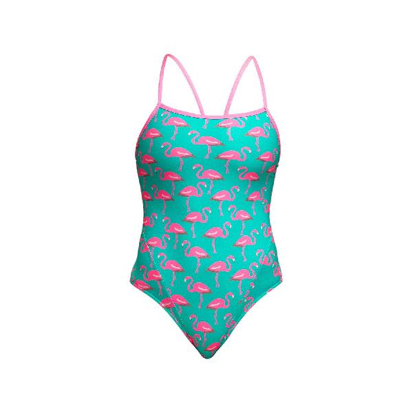 Foto van Funkita Go Flamingo single strap badpak dames