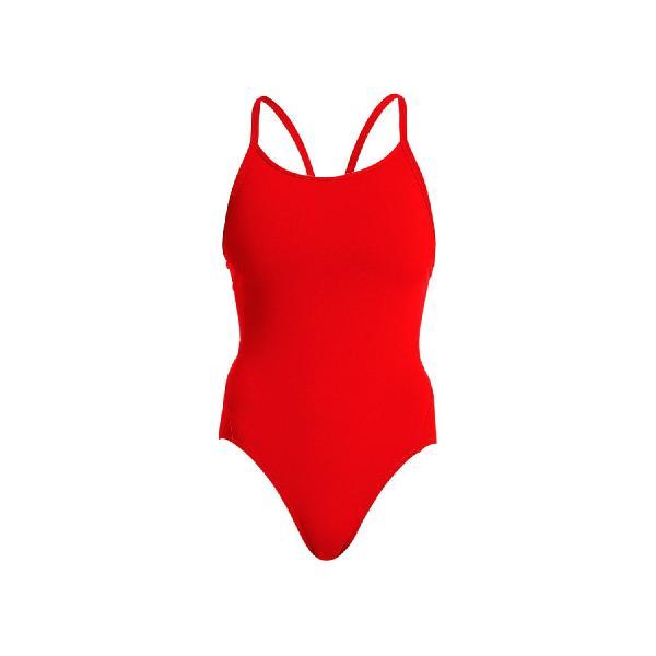Foto van Funkita Still Red diamond back badpak dames