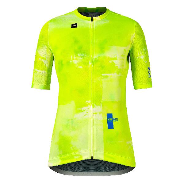 Foto van Gobik fietsshirt korte mouw stark citrus dames