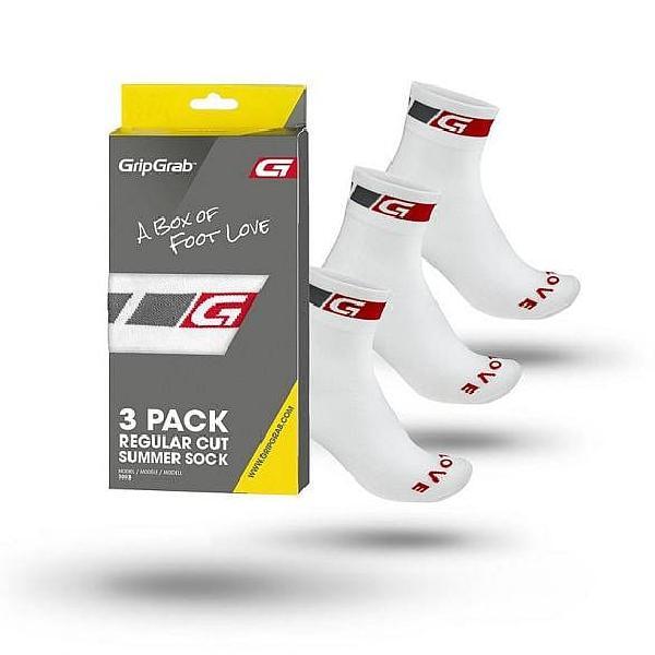 Foto van GripGrab Classic fietssokken 3-pack wit