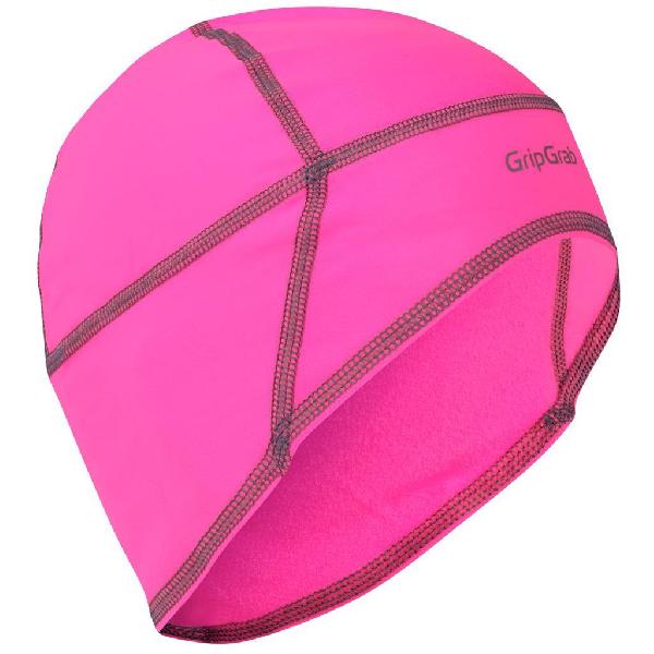 Foto van GripGrab Skull Cap Hi-Vis roze M