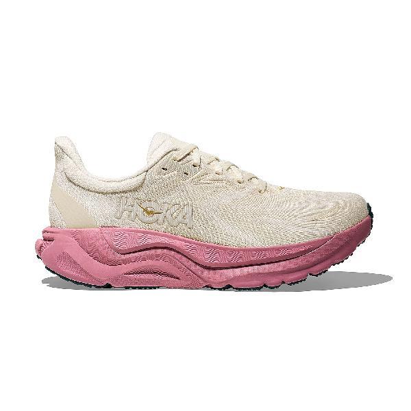 Foto van Hoka Arahi 8 hardloopschoenen Alabaster/Lingoberry WIDE dames