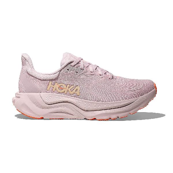 Foto van Hoka Arahi 8 hardloopschoenen Lilac Cream/Neon Cantaloupe dames