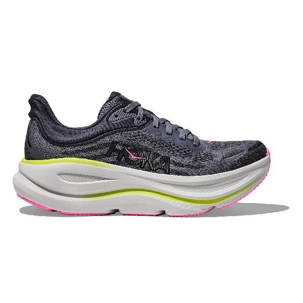 Foto van Hoka Bondi 9 hardloopschoenen Charcoal Grey/Grey Skies dames 38 2-3