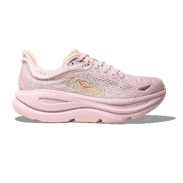 Foto van Hoka Bondi 9 hardloopschoenen Lilac Cream/Tangerine Glow dames
