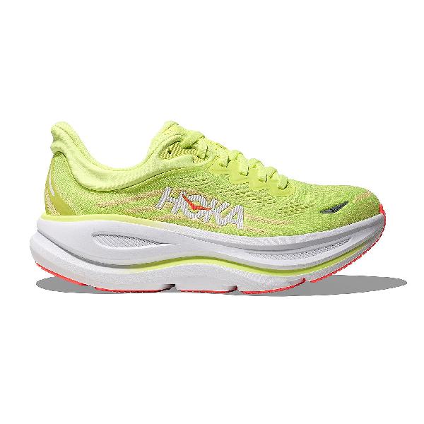 Foto van Hoka Bondi 9 hardloopschoenen Neon Yuzu/Sunlight dames