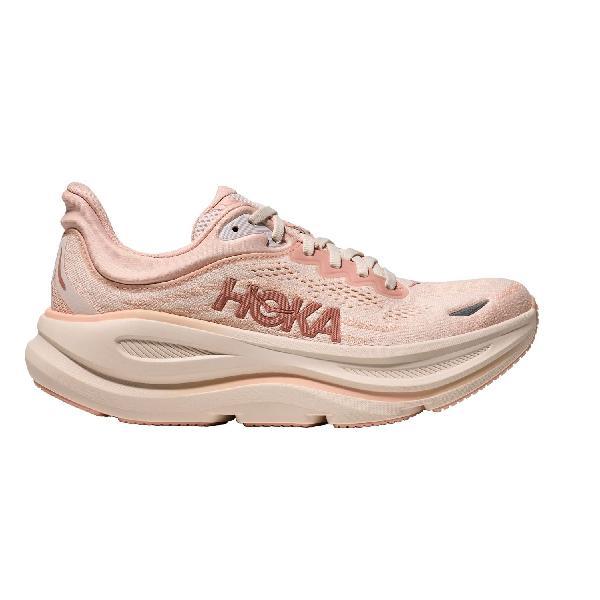 Foto van Hoka Bondi 9 hardloopschoenen Rose Latte/Rose Cream dames 38