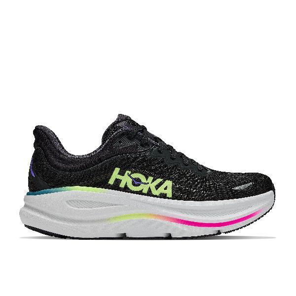 Foto van Hoka Bondi 9 hardloopschoenen black/neon yuzu heren