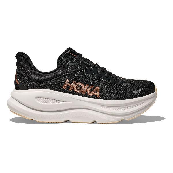 Foto van Hoka Bondi 9 hardloopschoenen black/rose gold dames 40