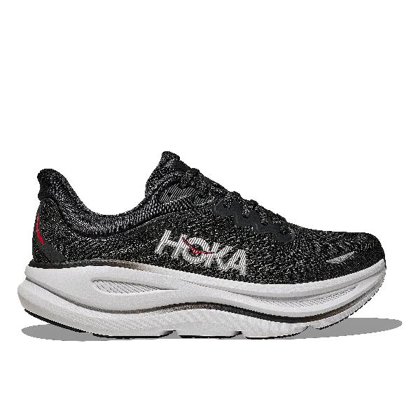 Foto van Hoka Bondi 9 hardloopschoenen black/vermillion heren