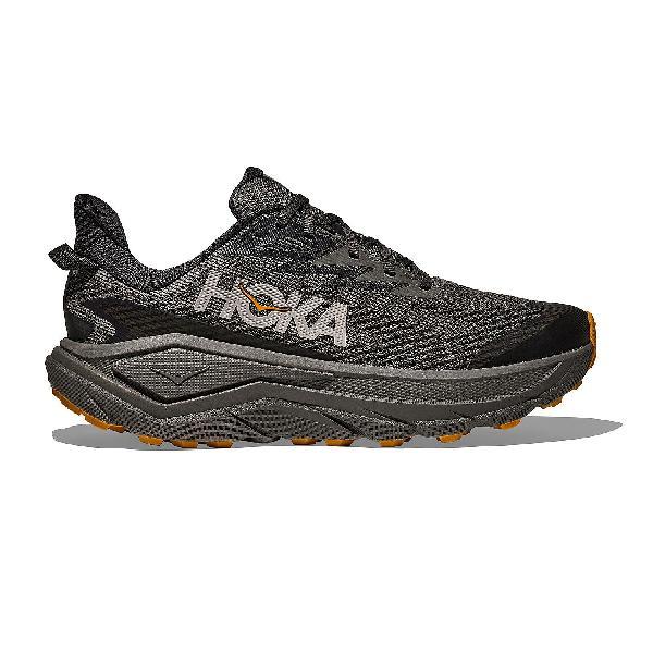 Foto van Hoka Challenger 8 GTX hardloopschoenen Asphalt Grey/Varsity Yellow heren