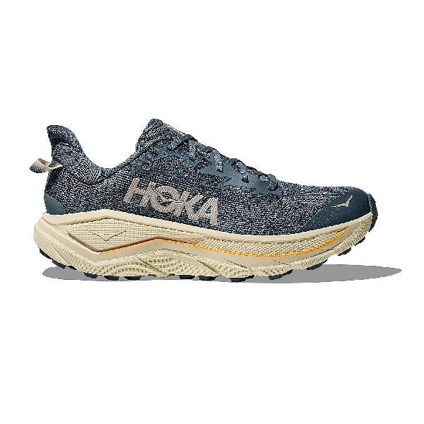 Foto van Hoka Challenger 8 hardloopschoenen Faded Navy/Pampass Grass heren
