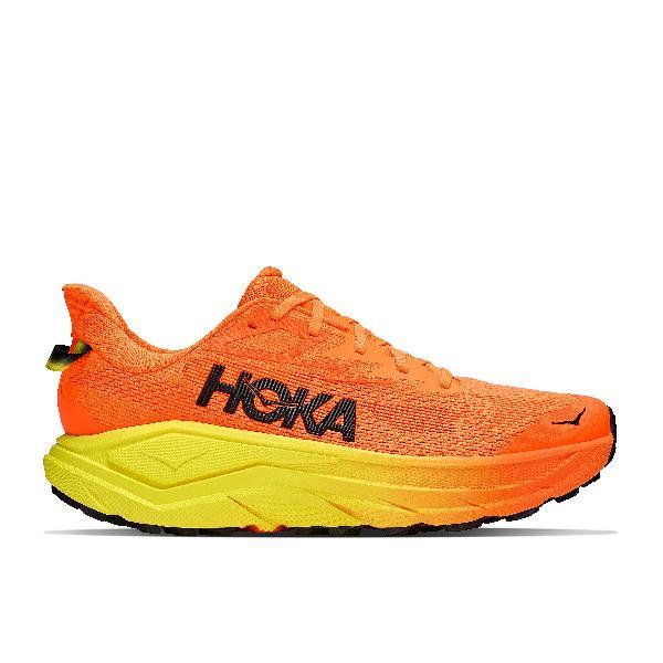 Foto van Hoka Challenger 8 trailschoenen neon tangerine/hoka citrus heren