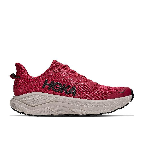 Foto van Hoka Challenger 8 trailschoenen red agate/river rock grey heren