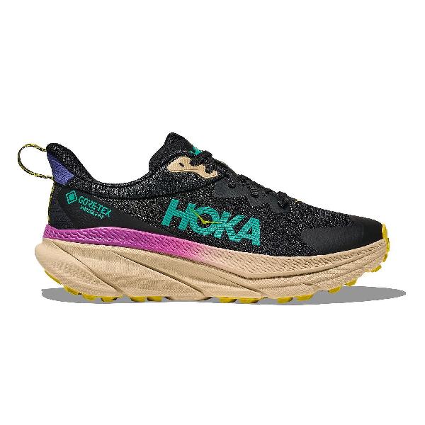 Foto van Hoka Challenger ATR 7 GTX hardloopschoenen Black/Oatmeal Heren