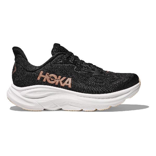 Foto van Hoka Clifton 10 hardloopschoenen Black/Rose Gold Dames 37 1-3