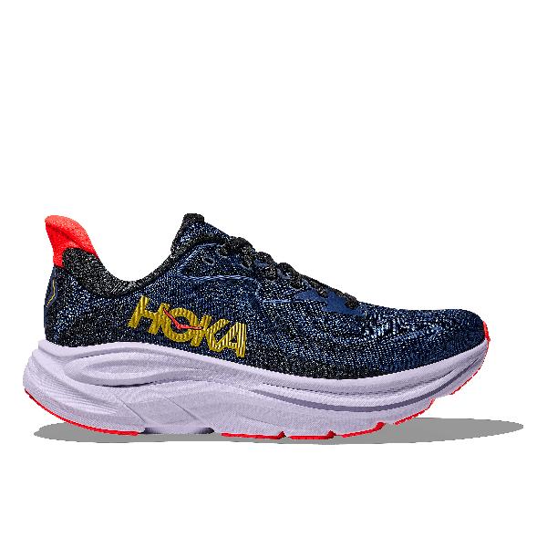 Foto van Hoka Clifton 10 hardloopschoenen Midnight Blue/Starlight Glow Dames