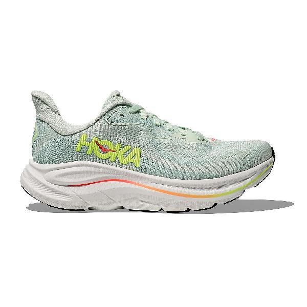 Foto van Hoka Clifton 10 hardloopschoenen Sea Glass/Neon Flame dames