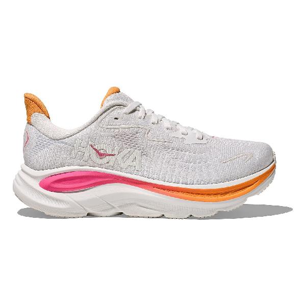 Foto van Hoka Clifton 10 hardloopschoenen White/Electric Rose dames
