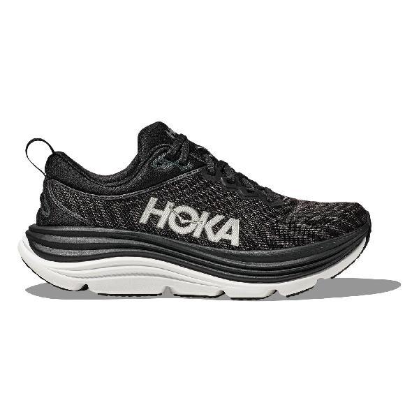 Foto van Hoka Gaviota 5 hardloopschoenen Black/White heren 42