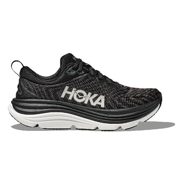 Foto van Hoka Gaviota 5 hardloopschoenen Black/White heren 44