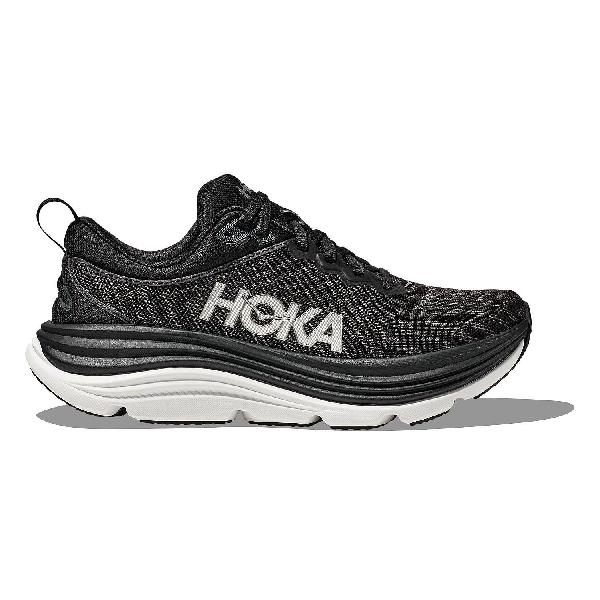 Foto van Hoka Gaviota 5 hardloopschoenen Black/White heren