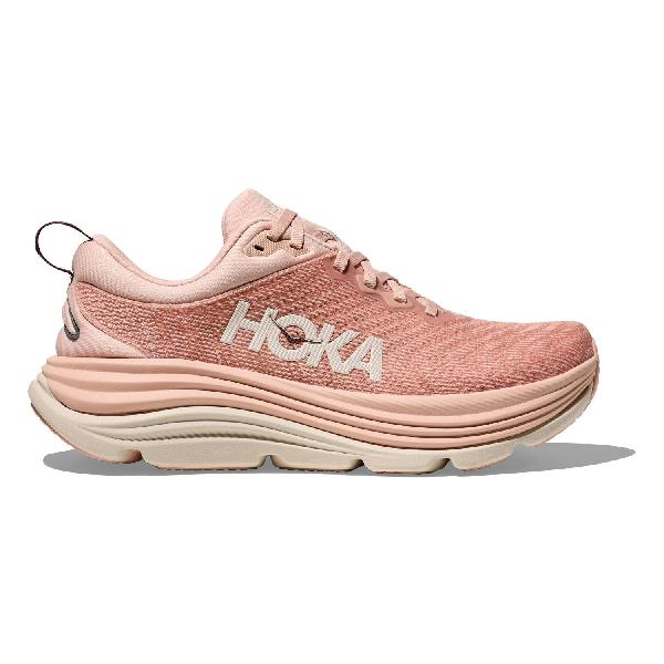 Foto van Hoka Gaviota 5 hardloopschoenen Rose Latte/Rose Cream dames 38 2-3