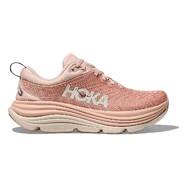 Foto van Hoka Gaviota 5 hardloopschoenen Rose Latte/Rose Cream dames