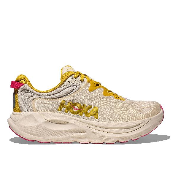 Foto van Hoka Gaviota 6 hardloopschoenen birch/yellow gold dames