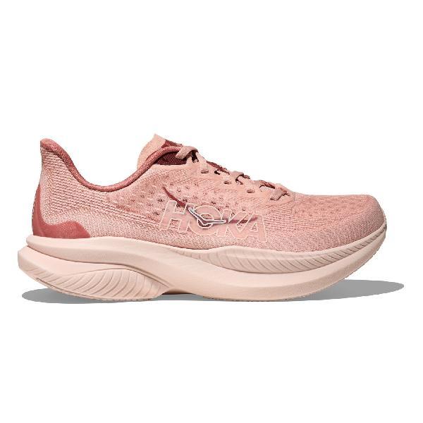 Foto van Hoka Mach 6 hardloopschoenen Rose Latte/Blush dames 40