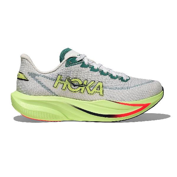 Foto van Hoka Mach 7 hardloopschoenen Frost/Neon Yuzu dames