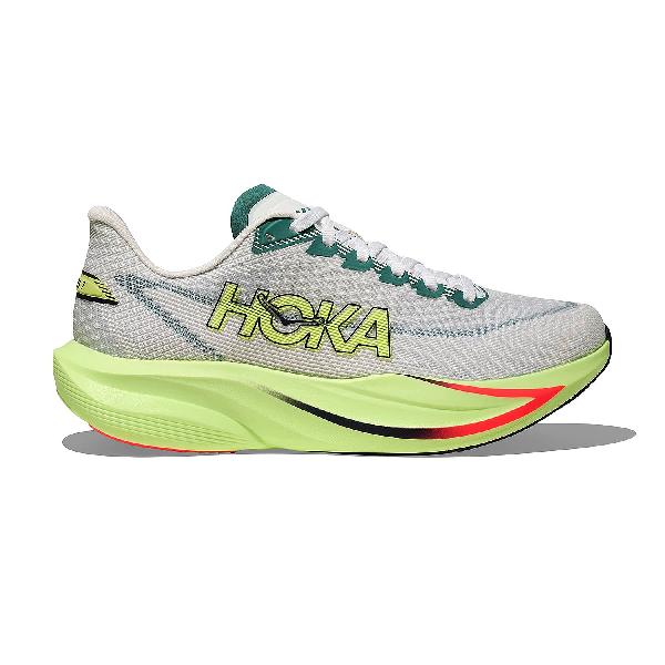 Foto van Hoka Mach 7 hardloopschoenen Frost/Neon Yuzu heren