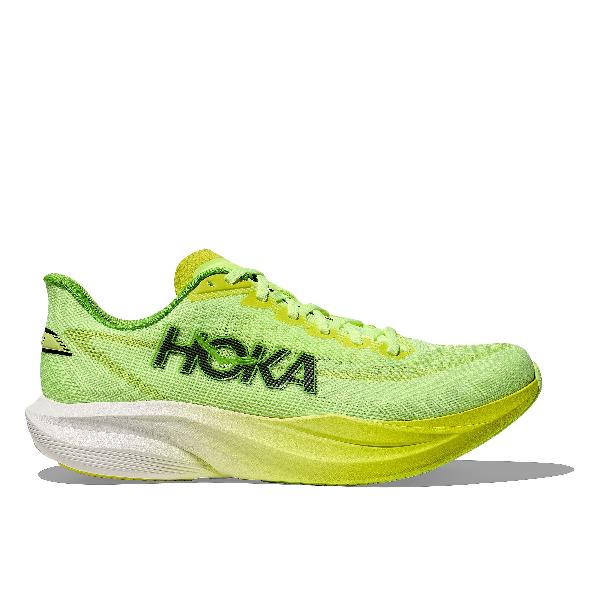 Foto van Hoka Mach 7 hardloopschoenen neon yuzu/hoka citrus dames